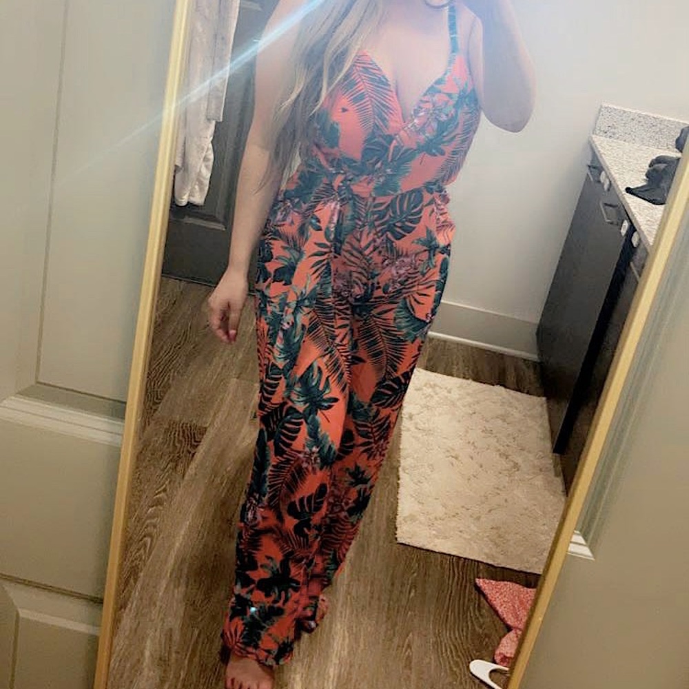 Tropical print Jumpsuit